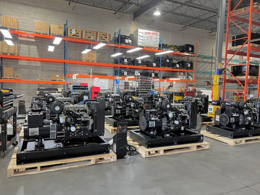 Industrial generator banks — illustrative image